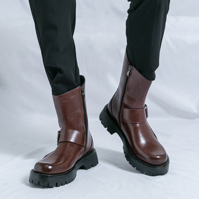 MLB LTHR-11 Rugged Mid-Calf Boots - Sneakernational
