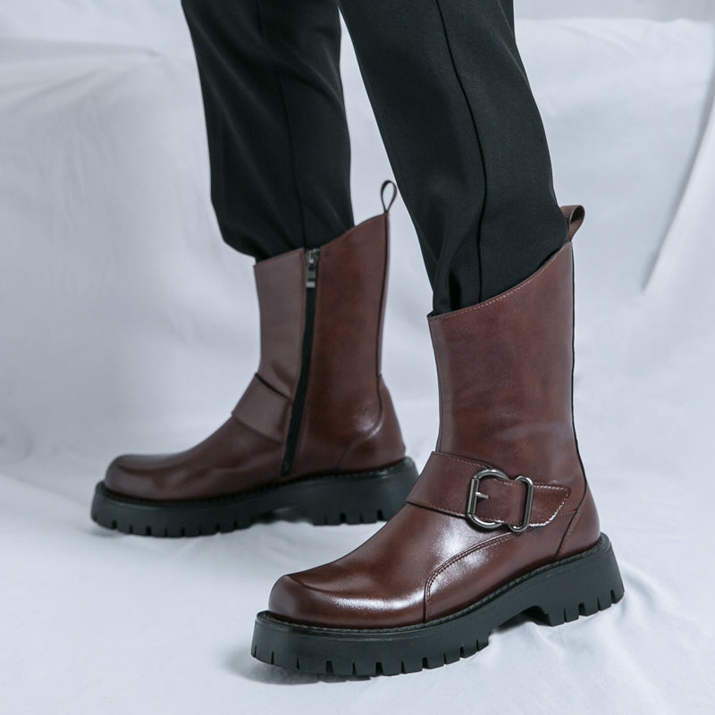 MLB LTHR-11 Rugged Mid-Calf Boots - Sneakernational