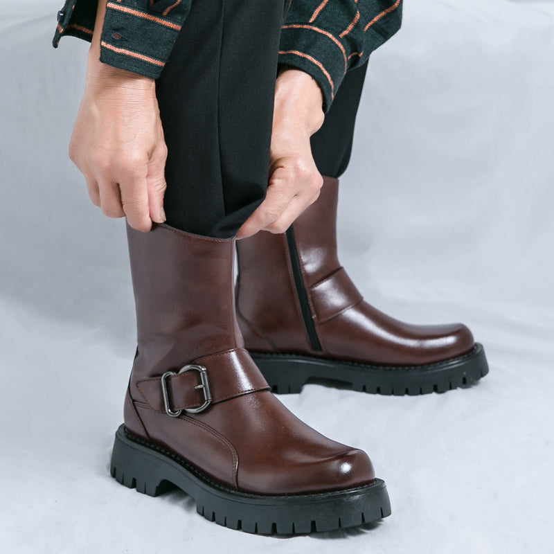 MLB LTHR-11 Rugged Mid-Calf Boots - Sneakernational