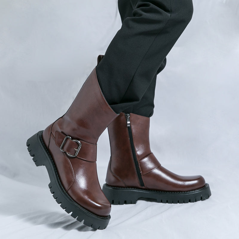 MLB LTHR-11 Rugged Mid-Calf Boots - Sneakernational
