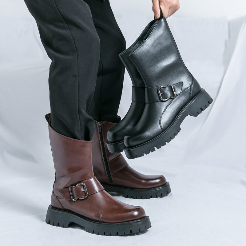 MLB LTHR-11 Rugged Mid-Calf Boots - Sneakernational