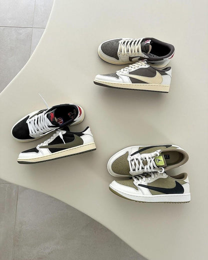 Custom Travis Scott x Fragment x Air Jordan 1 Low DZ4137 106 - Exclusive Travis Scott Air Jordan 1 Low Release - Sneakernational