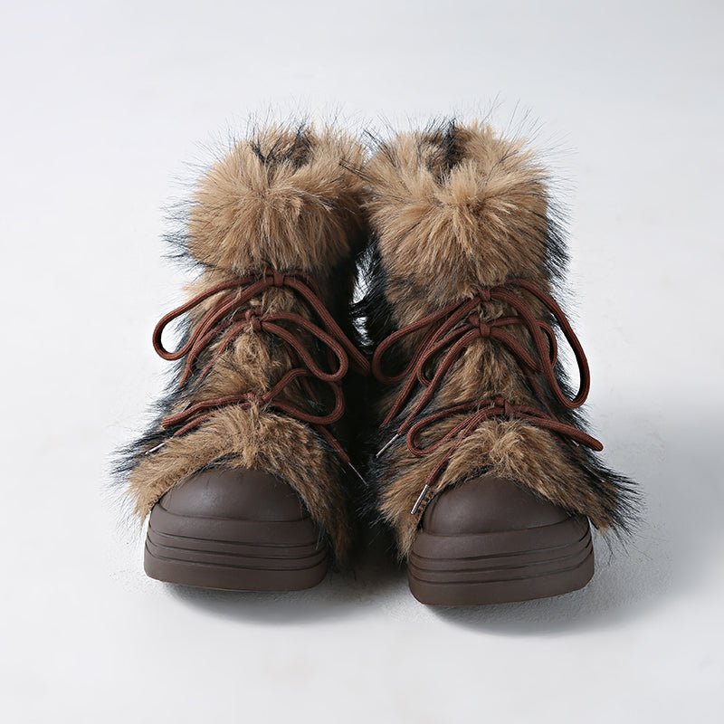 Hestia Fur Winter Boots - Sneakernational