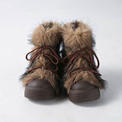 Hestia Fur Winter Boots - Sneakernational
