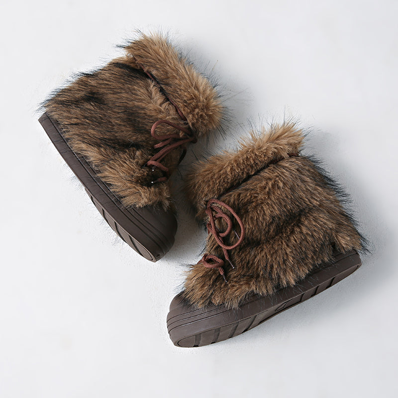 Hestia Fur Winter Boots - Sneakernational