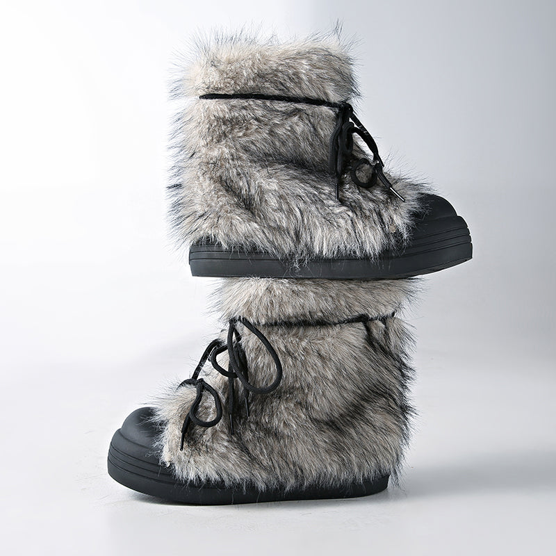 Hestia Fur Winter Boots - Sneakernational