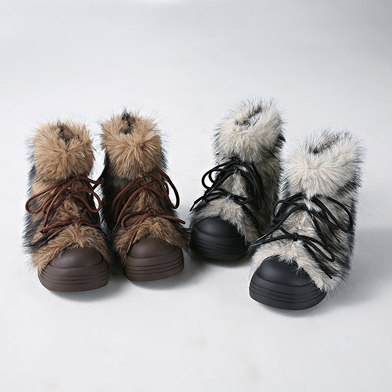 Hestia Fur Winter Boots - Sneakernational