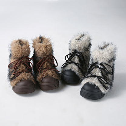 Hestia Fur Winter Boots - Sneakernational
