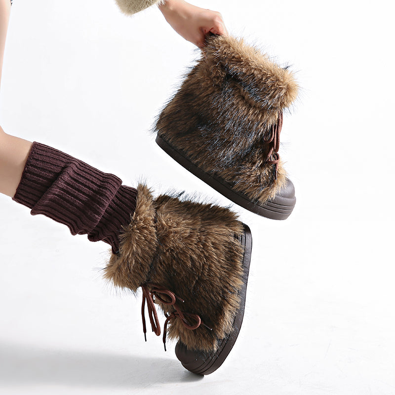 Hestia Fur Winter Boots - Sneakernational