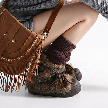 Hestia Fur Winter Boots - Sneakernational