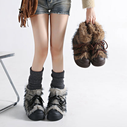 Hestia Fur Winter Boots - Sneakernational
