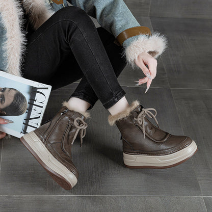 Athena Luxe Leather Winter Boots - Sneakernational