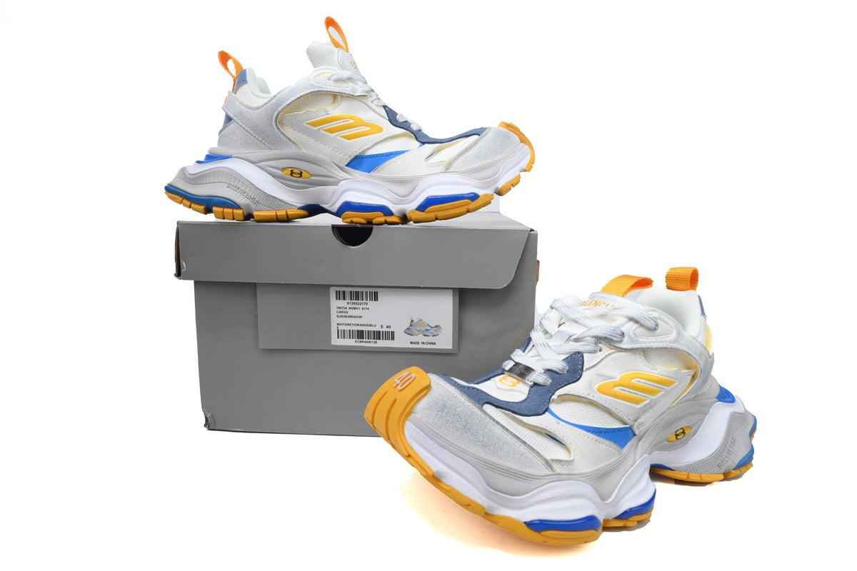 Custom BLCG White Blue Yellow Sneaker W2MV1