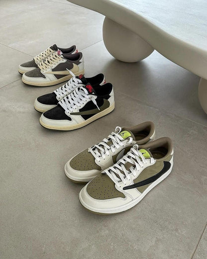 Custom Travis Scott x Fragment x Air Jordan 1 Low DZ4137 106 - Exclusive Travis Scott Air Jordan 1 Low Release - Sneakernational