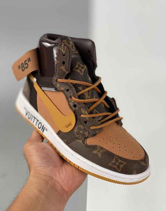 Custom Air Jordan 1 LV High Q ( Customs And Box ), Jordan 1 Sneakers Active A11