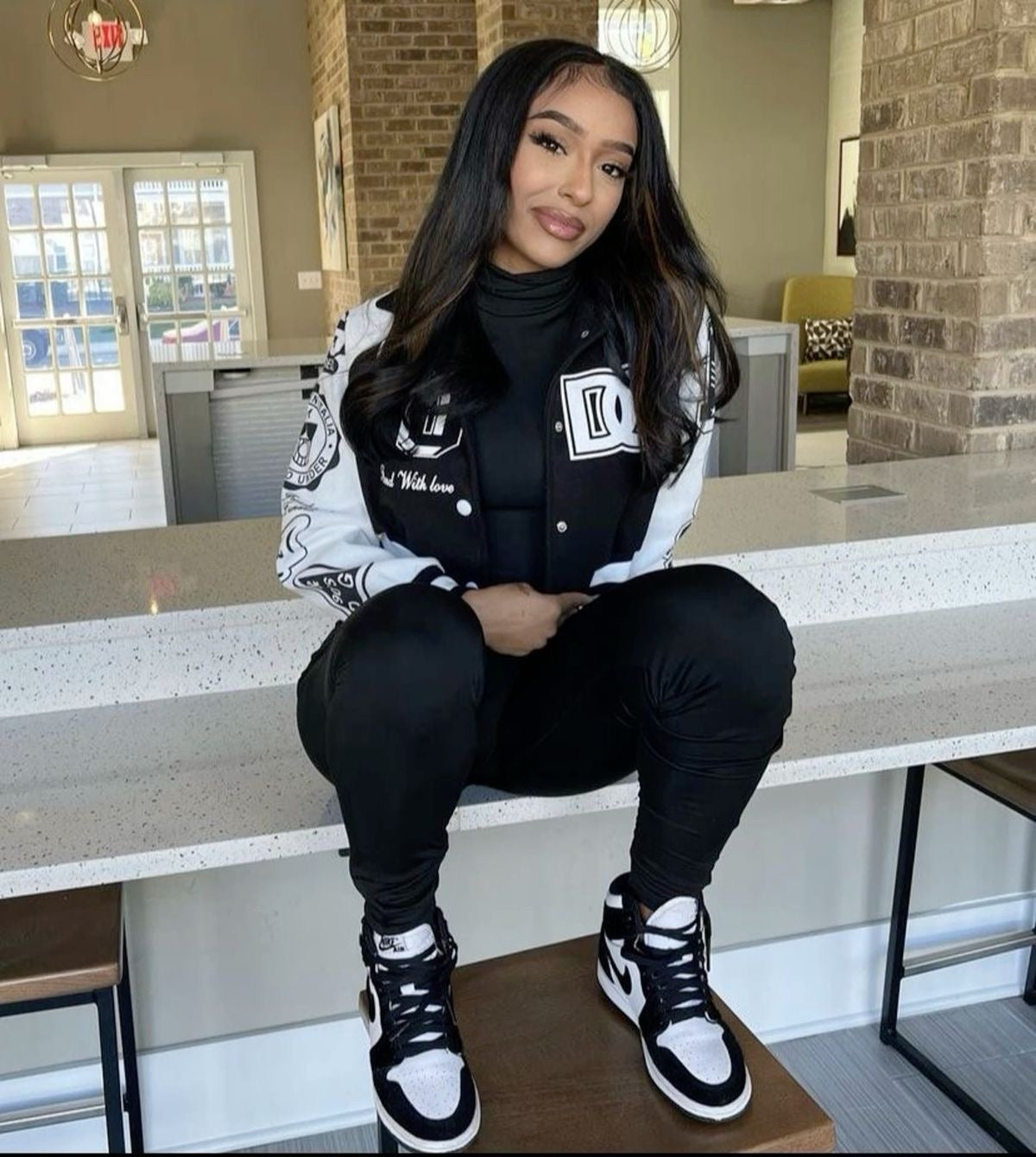 Custom Air Jordan 1 Black Retro High Q - Sneakernational