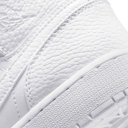 Air Jordan 1 Mid GS 'Triple White'
