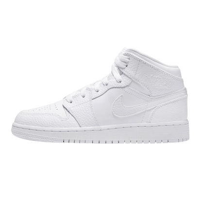 Air Jordan 1 Mid GS 'Triple White'