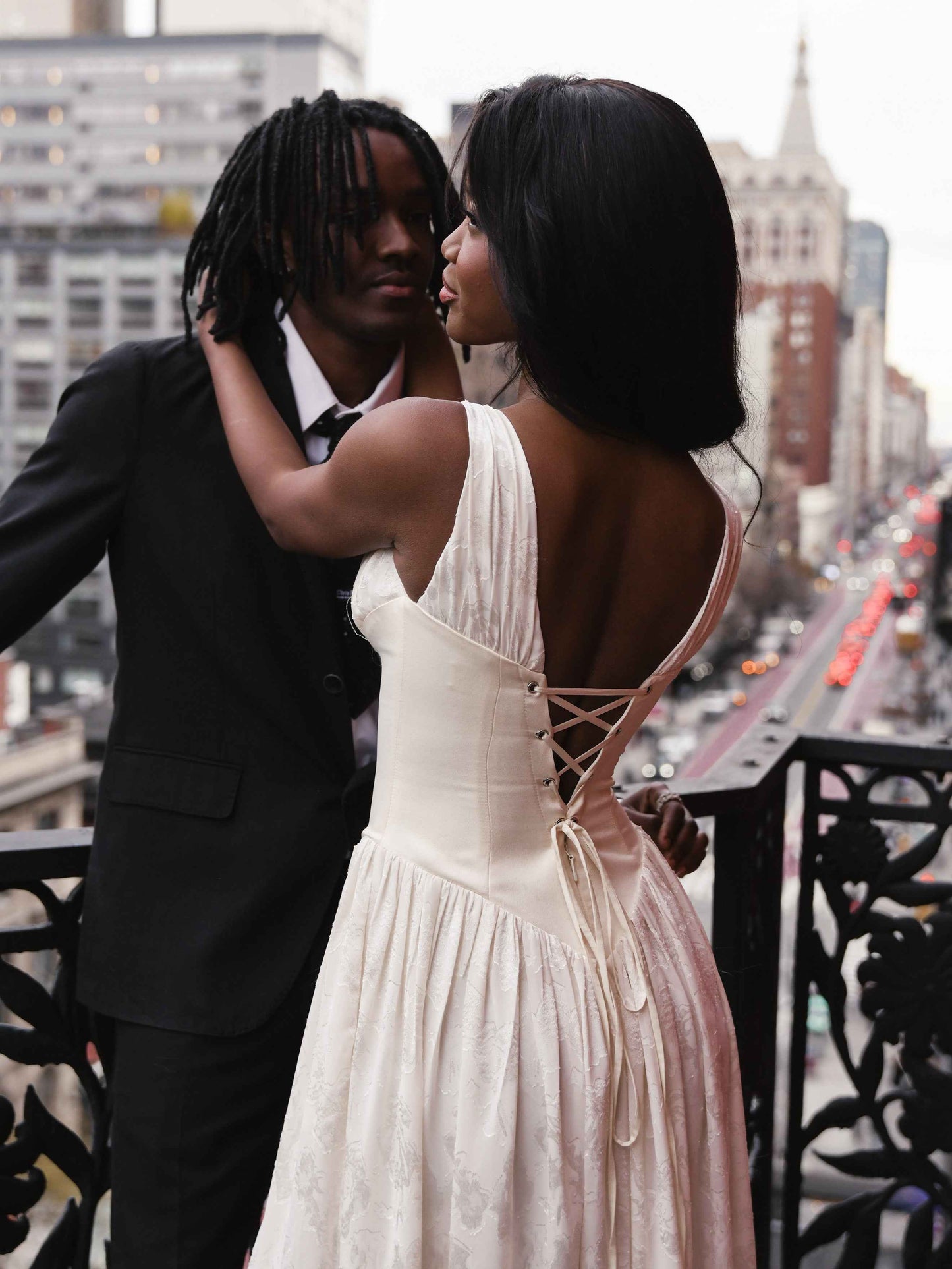 Sabrina Butter Yellow High Slit Jacquard Maxi Dress