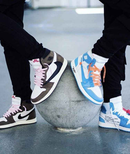 Custom Air Jordan 1 Retro High OG 'UNC' University Blue x OFF-W