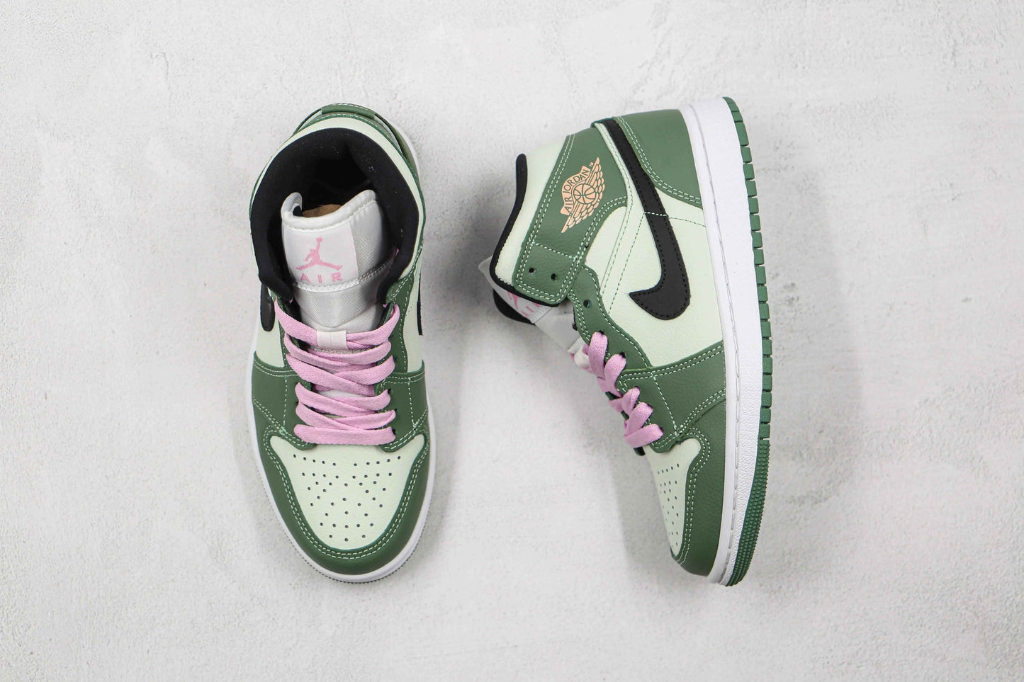 Custom Air Jordan 1 Dutch Green High Q