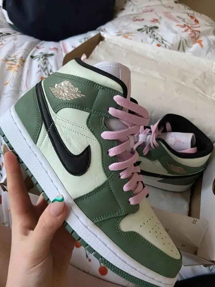 Custom Air Jordan 1 Dutch Green High Q