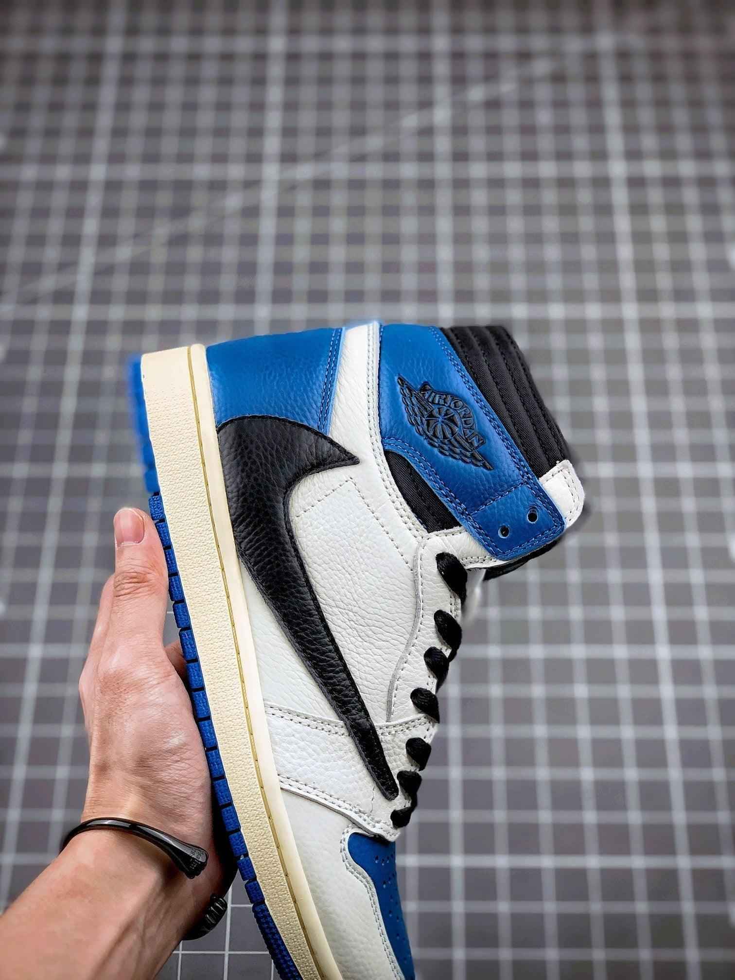 Custom Air Jordan 1 High OG SP Fragment x Travis Scott DH3227-105