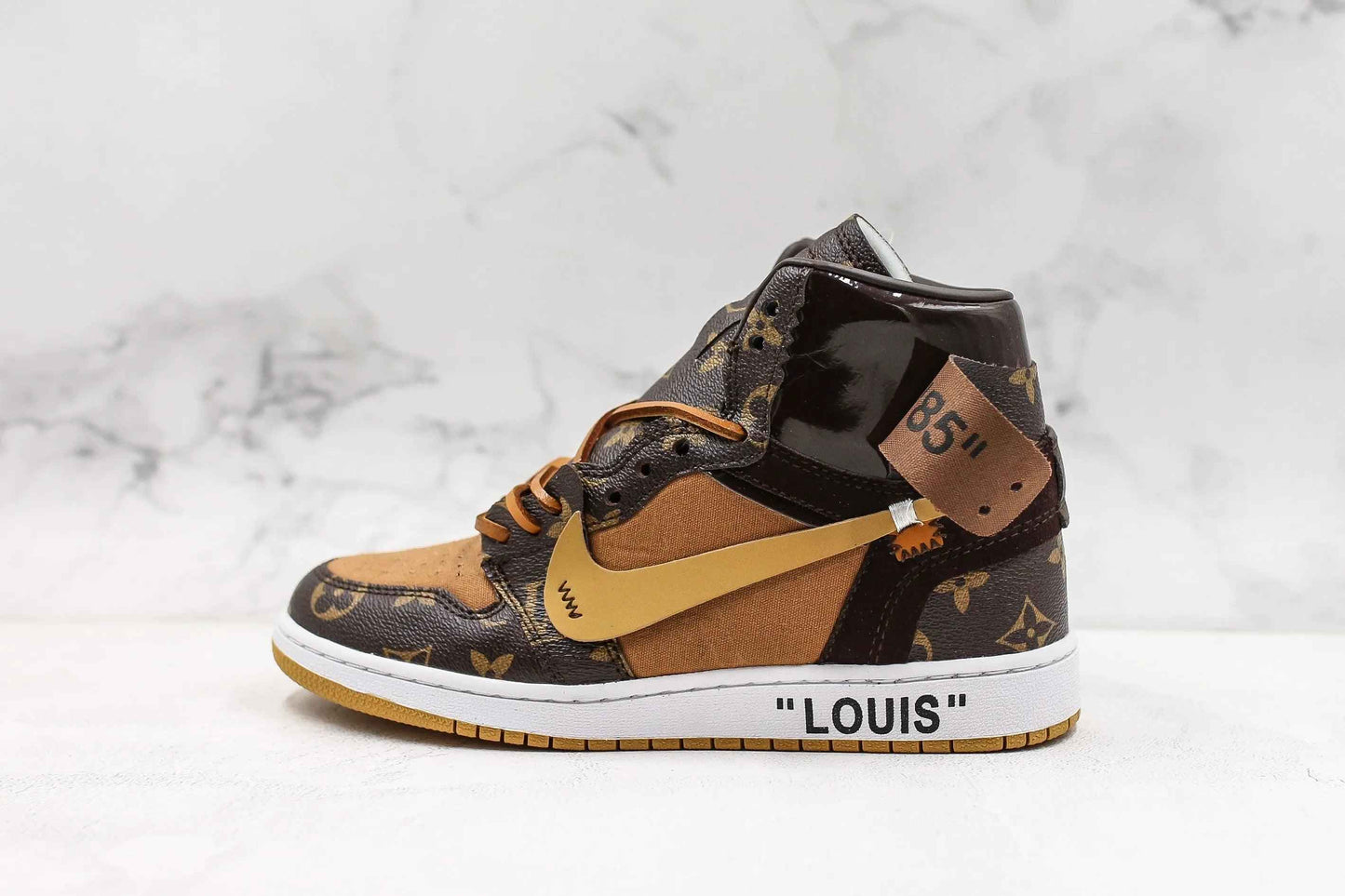 Custom Air Jordan 1 LV High Q ( Customs And Box ), Jordan 1 Sneakers Active A11