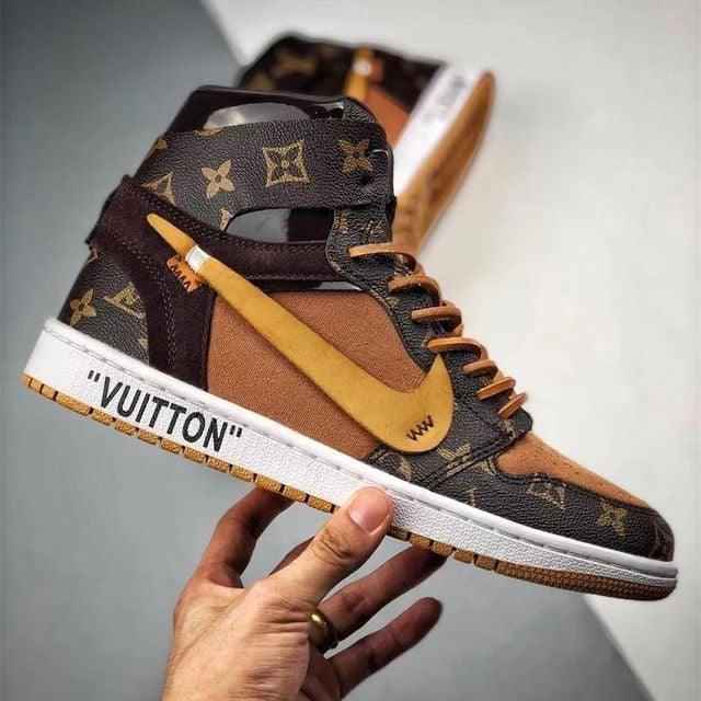 Custom Air Jordan 1 LV High Q ( Customs And Box ), Jordan 1 Sneakers Active A11
