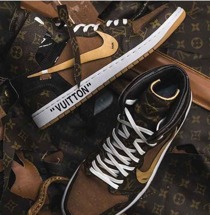 Custom Air Jordan 1 LV High Q ( Customs And Box ), Jordan 1 Sneakers Active A11