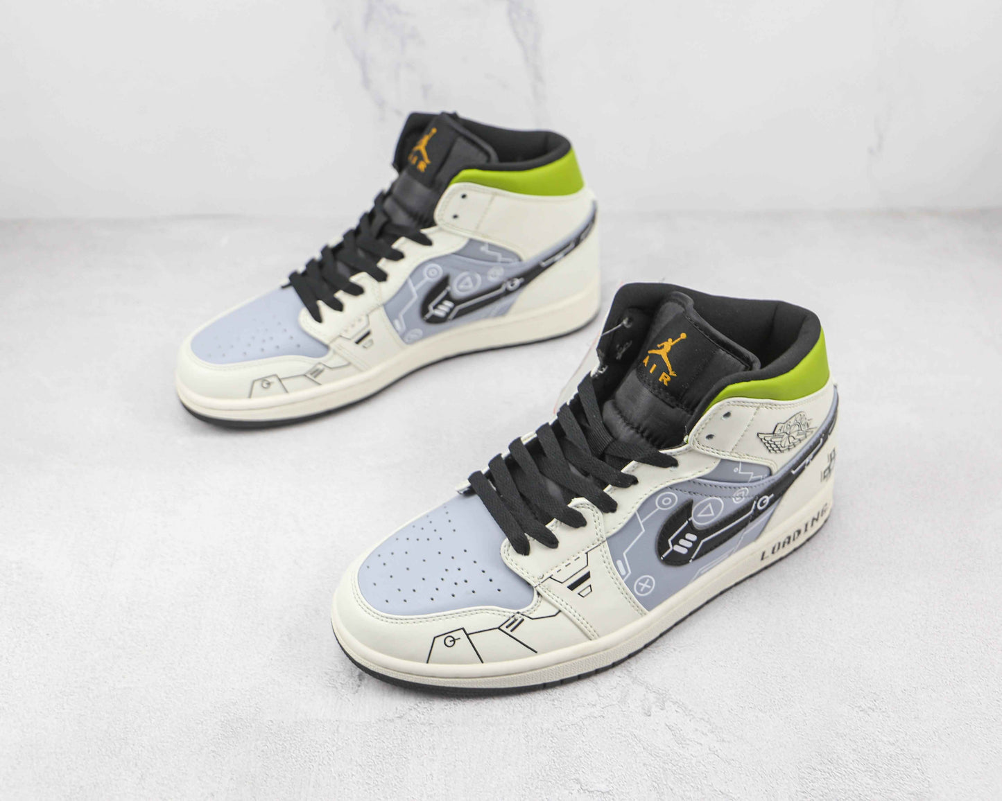 Custom Air Jordan 1 Mid 554725 170