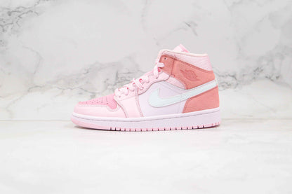 Custom Air Jordan 1 Mid Digital Pink High Q