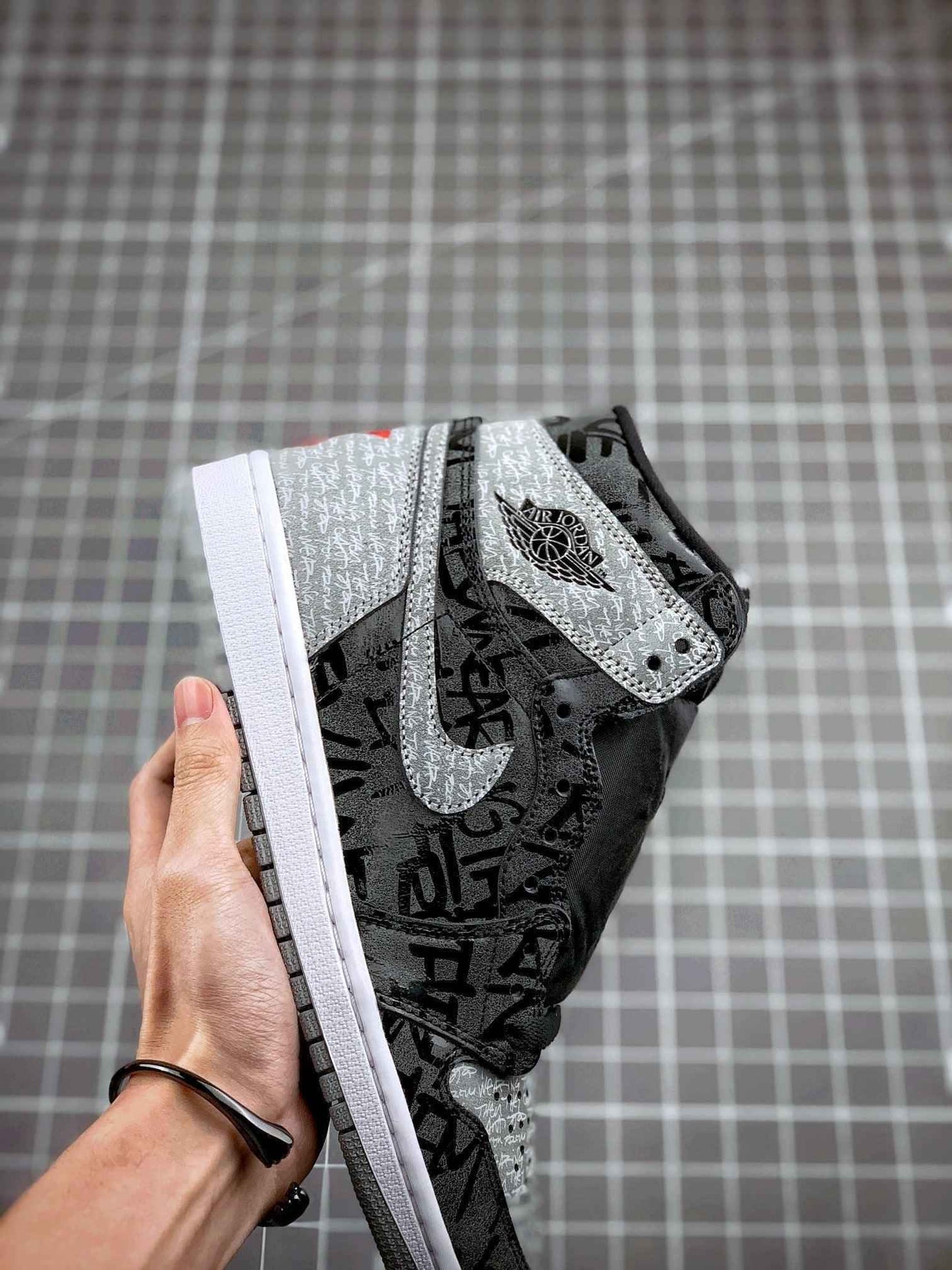 Custom Air Jordan 1 OG "Rebellionaire" Black Ash Rebellion