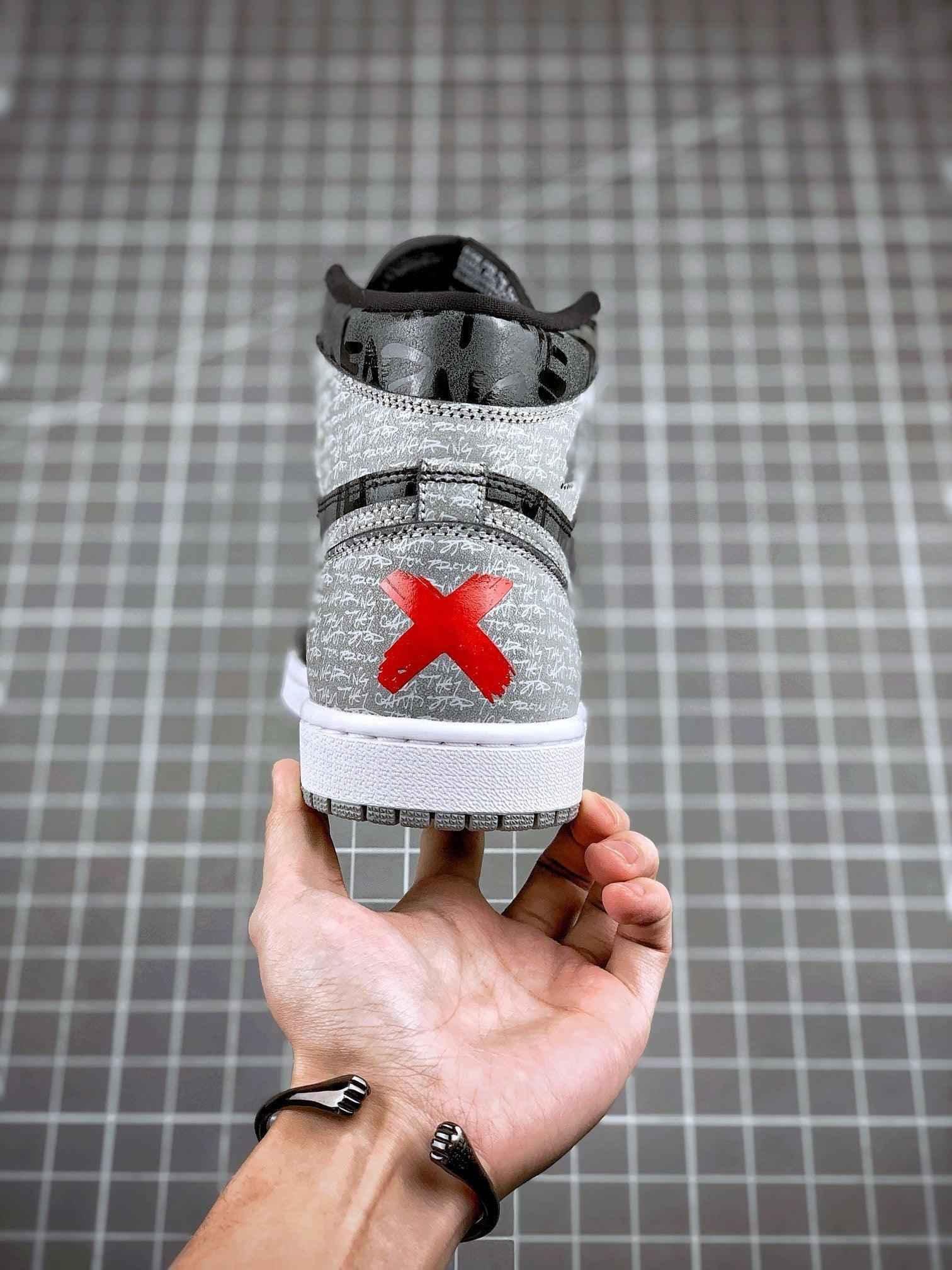 Custom Air Jordan 1 OG "Rebellionaire" Black Ash Rebellion