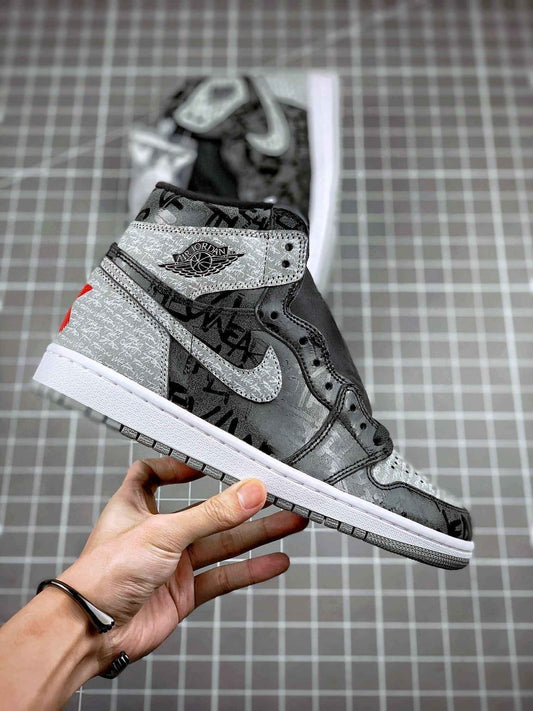 Custom Air Jordan 1 OG "Rebellionaire" Black Ash Rebellion
