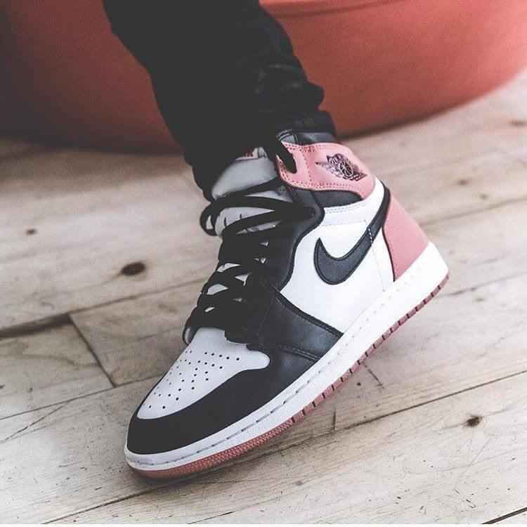 Custom Air Jordan 1 Rust Pink Sneakers