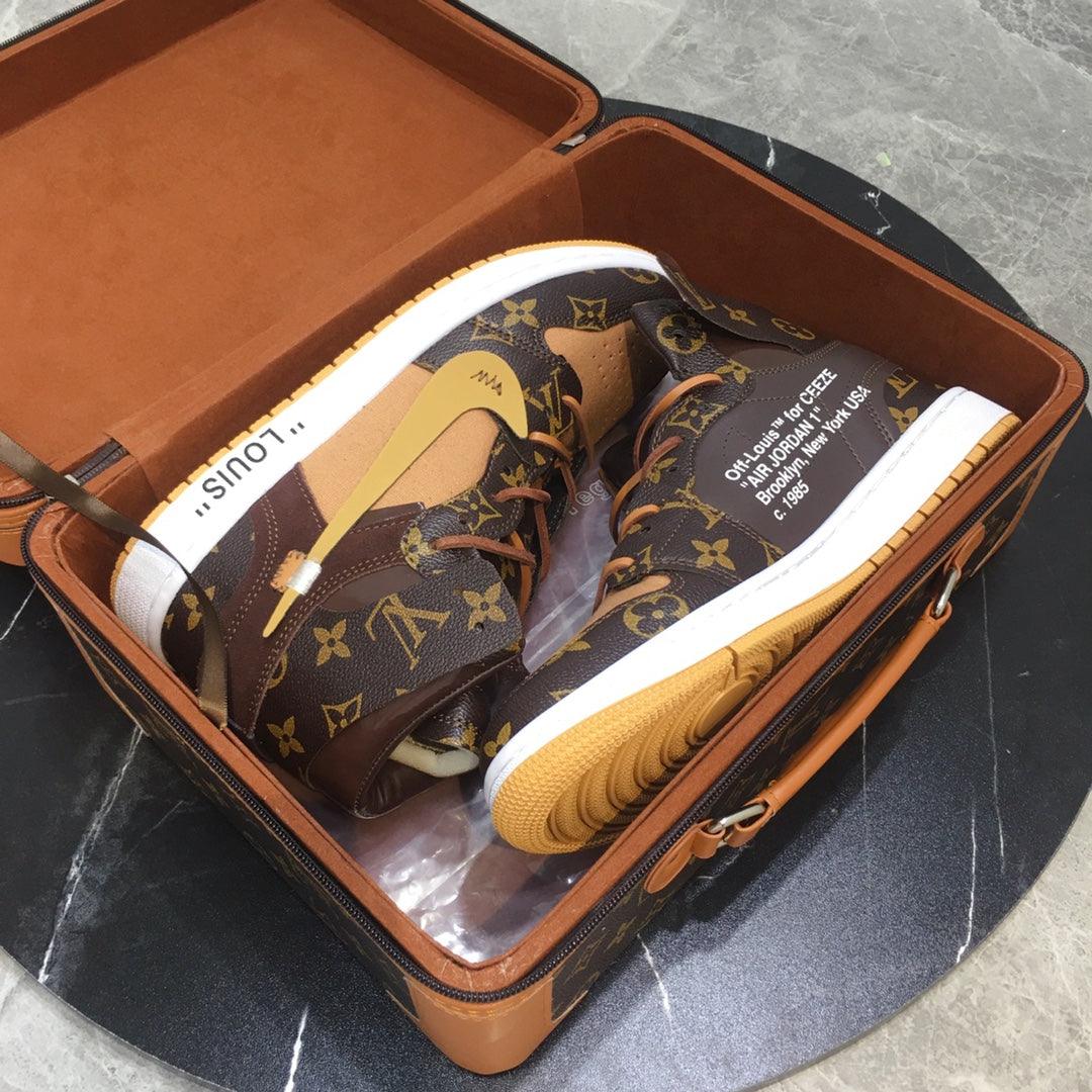 Custom Air Jordan 1 x LV Logo - Sneakernational