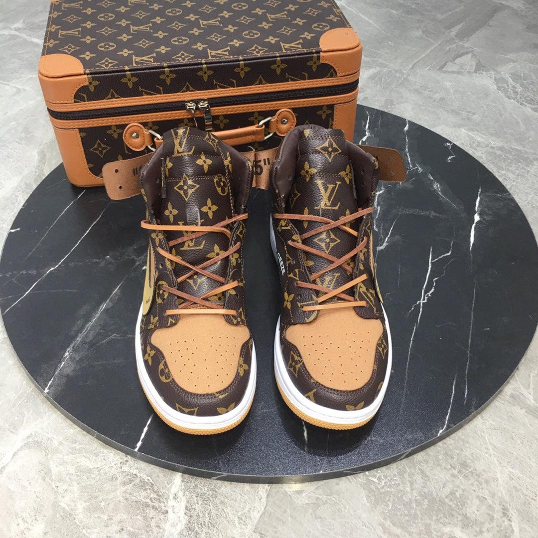 Custom Air Jordan 1 x LV Logo - Sneakernational