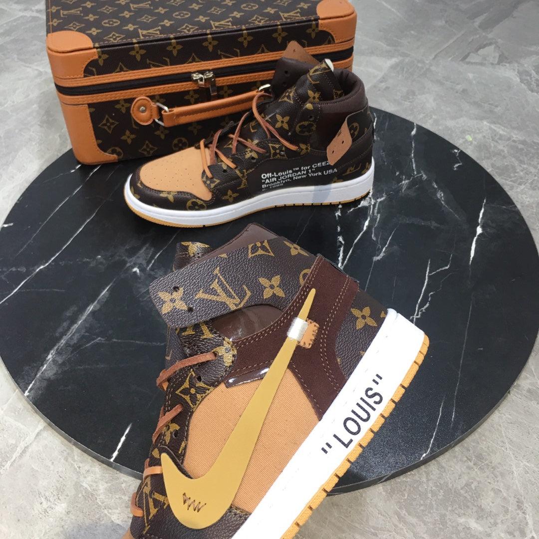 Custom Air Jordan 1 x LV Logo - Sneakernational