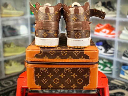 Custom Air Jordan 1 x LV x OFF WHITE Virgil Abloh