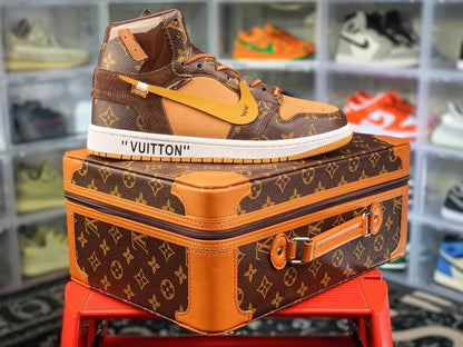 Custom Air Jordan 1 x LV x OFF WHITE Virgil Abloh