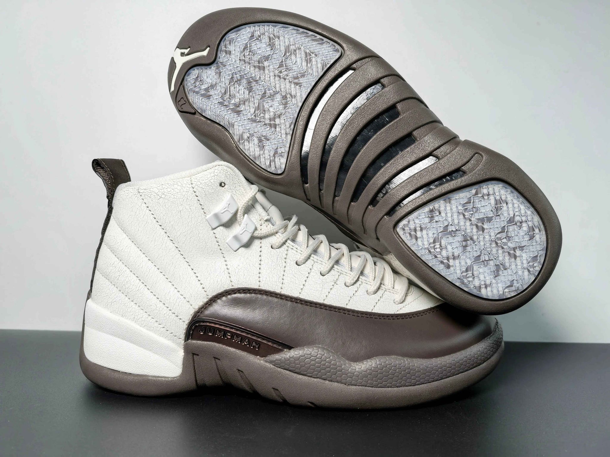 Custom Air Jordan 12 Sole Fly Cafe FZ5026-100