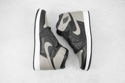 Custom Black Grey Jordan 1 High Q ( Customs And Box ), Jordan 1 Sneakers