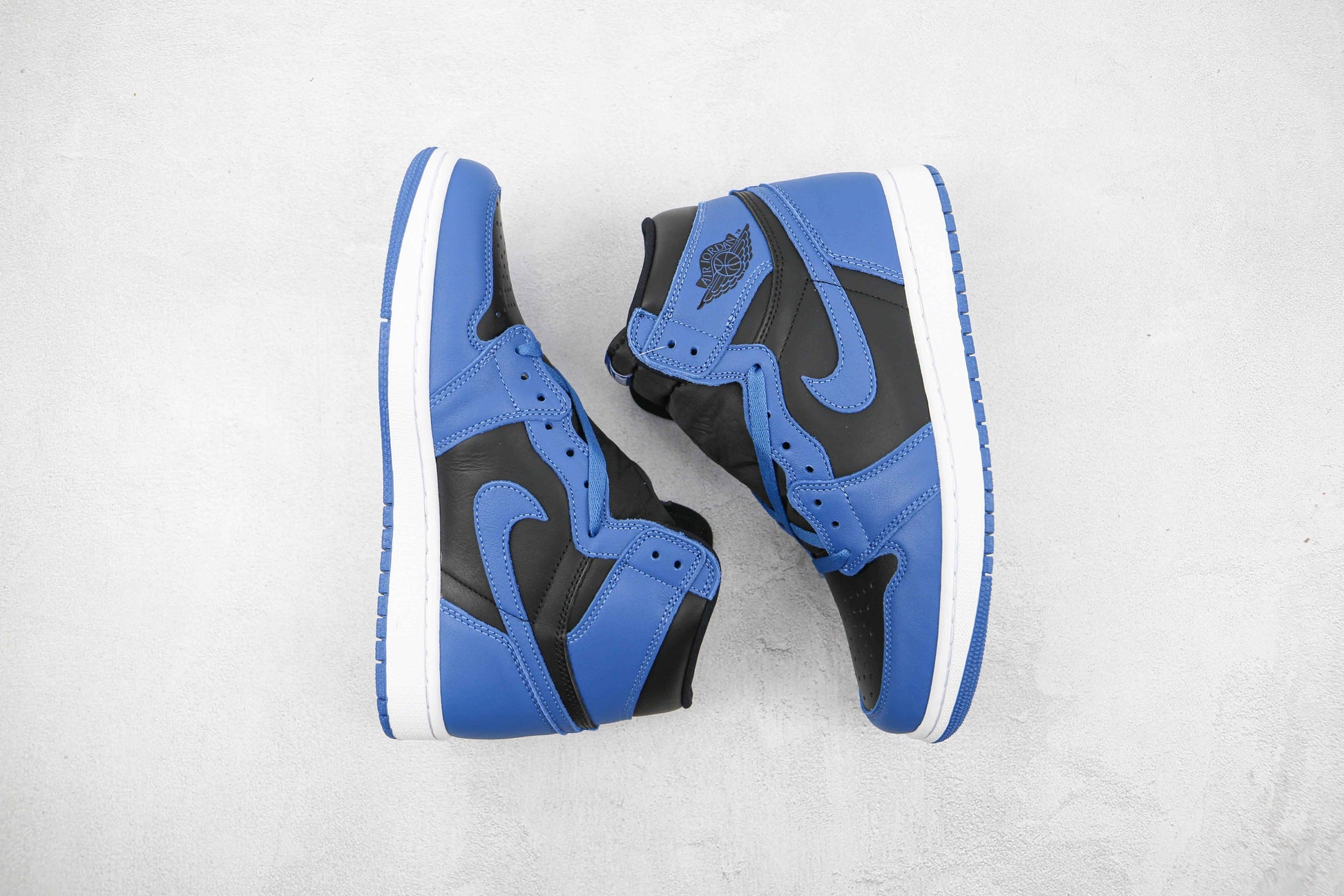 Custom Blue Black Jordan 1 High Q