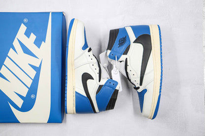 Custom Blue T-Scott x Fragment x Air Jordan 1 High Q