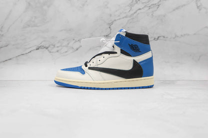 Custom Blue T-Scott x Fragment x Air Jordan 1 High Q