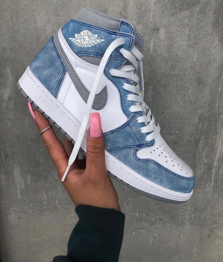 Custom Blue White Jordan 1 High Q - Sneakernational