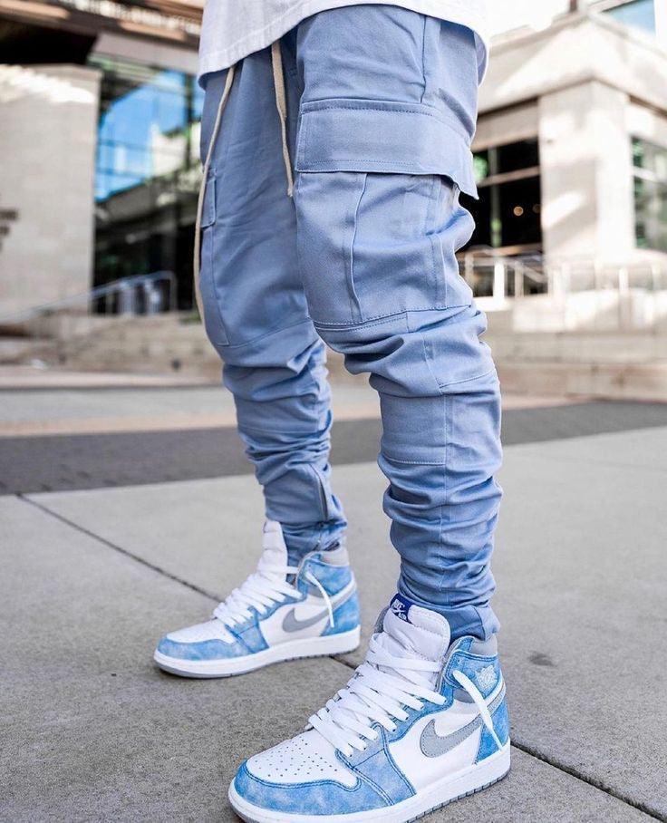 Custom Blue White Jordan 1 High Q - Sneakernational