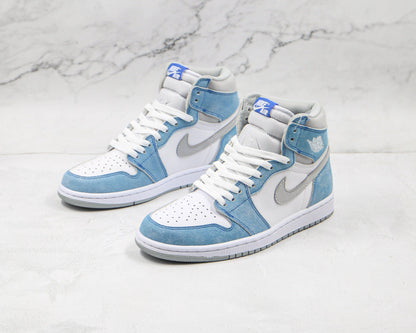 Custom Blue White Jordan 1 High Q - Sneakernational