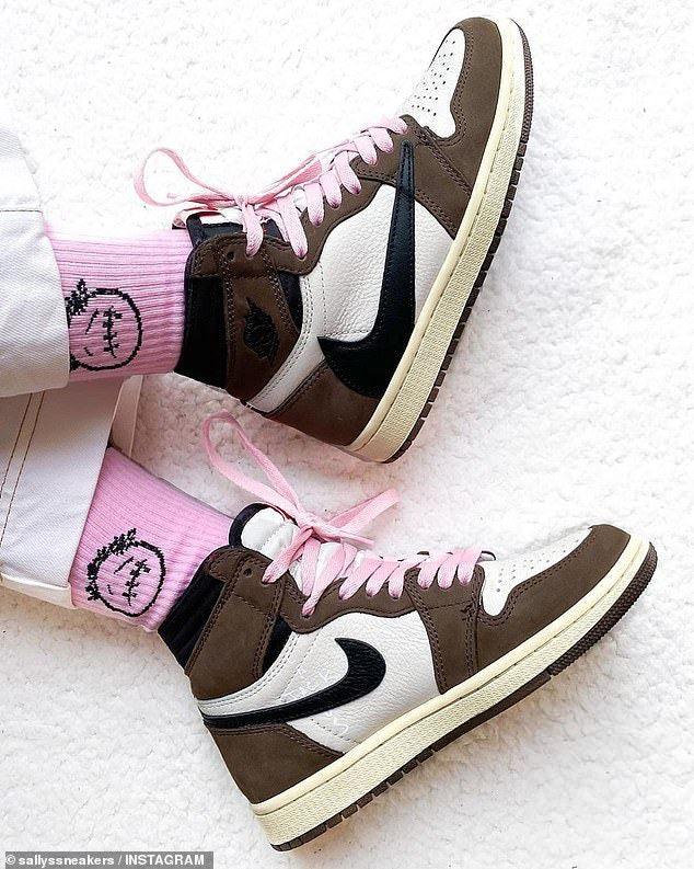 Custom Brown T-Scott x Fragment x Air Jordan 1 High Q ( Customs And Box ), Jordan 1 Sneakers Active CACTUS JACK - Sneakernational